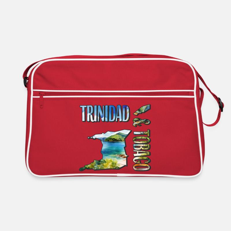 Carte à l’aquarelle Trinité-et-Tobago Sac Retro
