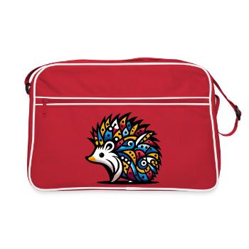 Hedgehog - Retro Bag - red/white - Front