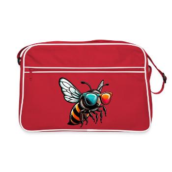 Abeille - Sac Retro - rouge/blanc - Devant