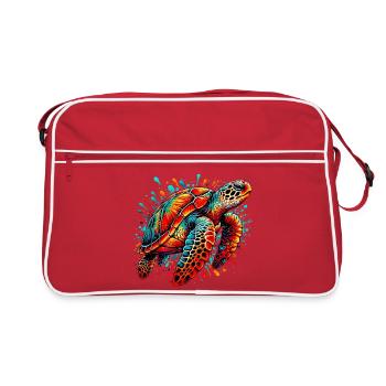 Turtle - Retro Bag - red/white - Front