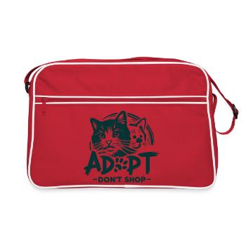 Adoptez ne magasinez pas 1 - Sac Retro - rouge/blanc - Devant