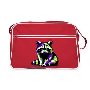 Raton laveur - Sac Retro - rouge/blanc - Devant