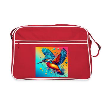 martin-pêcheur - Sac Retro - rouge/blanc - Devant