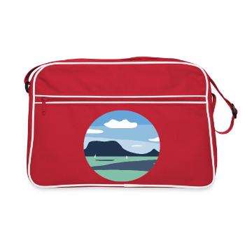 Art numérique du Balaton - Sac Retro - rouge/blanc - Devant