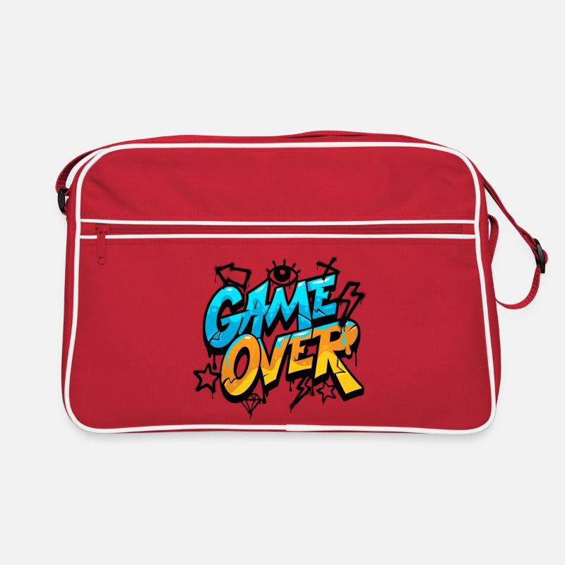 Game Over Conception de style graffiti Sac Retro