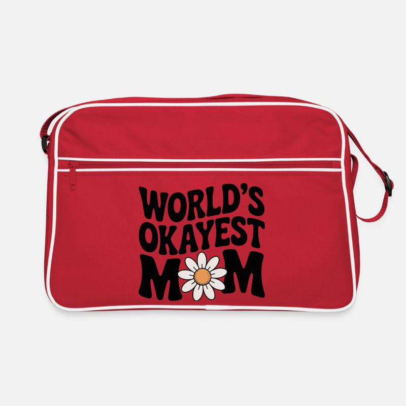 Die okayste Mutter der Welt Retro Tasche