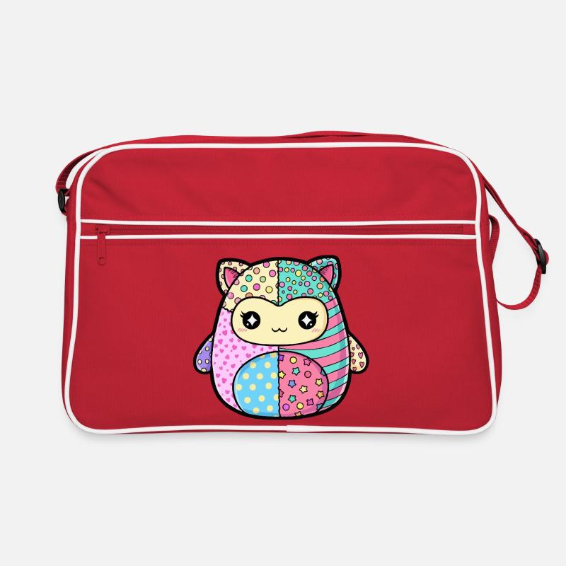 Patchwork Chaton Couleurs Pastel Sac Retro