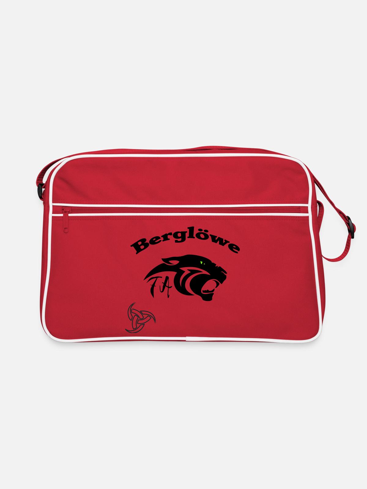 Berglöwe - Sac Retro - rouge/blanc - Devant