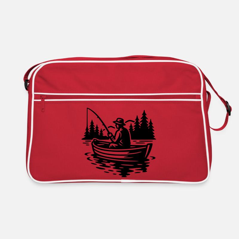 Angeln Retro Tasche