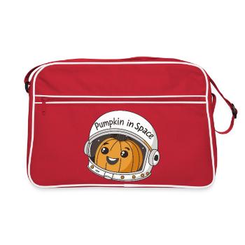 Pumpkin in Astral Space - Retro Bag - red/white - Front