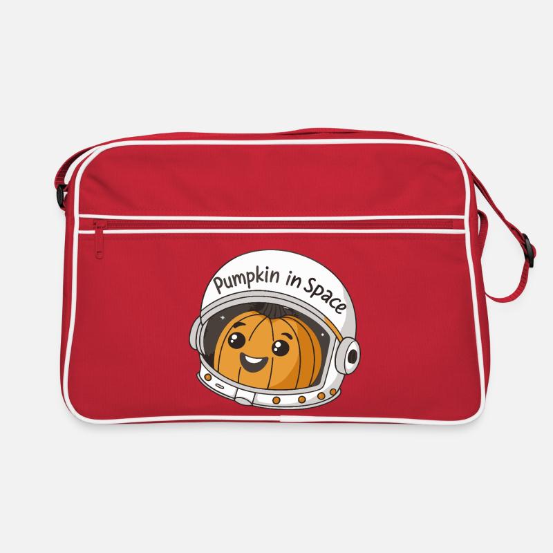 Citrouille en Espace Astral Sac Retro