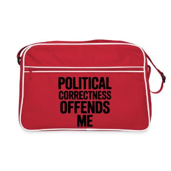 Le politiquement correct me choque - Sac Retro - rouge/blanc - Devant