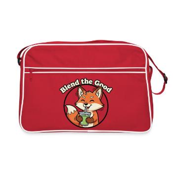 Fuchs Smoothie – Blend the Good - Retro Tasche - Rot/Weiß - Vorne