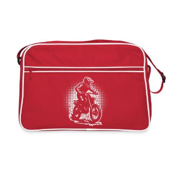 Classic motocross motif - Retro Bag - red/white - Front