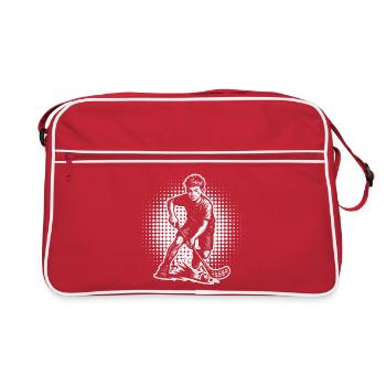 Unihockey Power Floorball Design - Retro Bag - red/white - Front