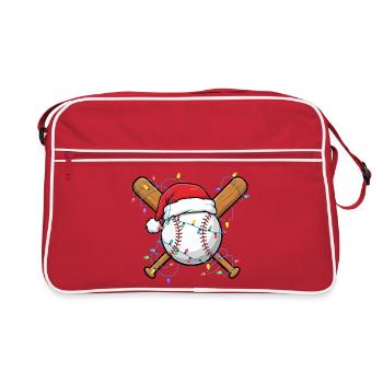 Baseball Santa Hat Noël Festif de Cheer Baseball - Sac Retro - rouge/blanc - Devant