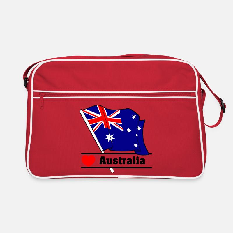Australia Heartbeat Flag Retro Bag