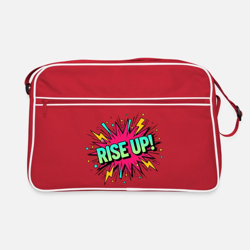 Rise Up Burst Bold Comic Retro Tasche