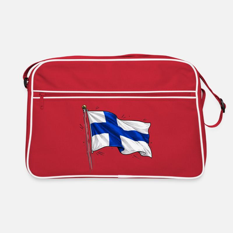 Drapeau de la Finlande Sac Retro