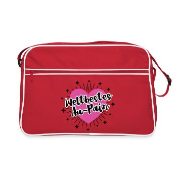 Au Pair Year Abroad Aupair Best Au Pair Girls - Retro Bag - red/white - Front