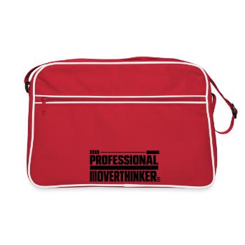 Introvert Professional Overthinker - Retro Bag - red/white - Front