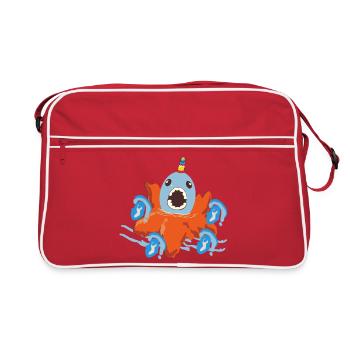Unicorn Fish - Retro Bag - red/white - Front