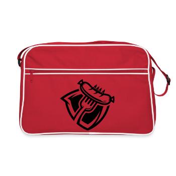 Fourchette à saucisse - Sac Retro - rouge/blanc - Devant