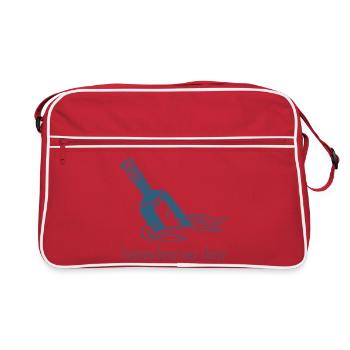 Somewhere Out There Bottle Message Design - Retro Bag - red/white - Front