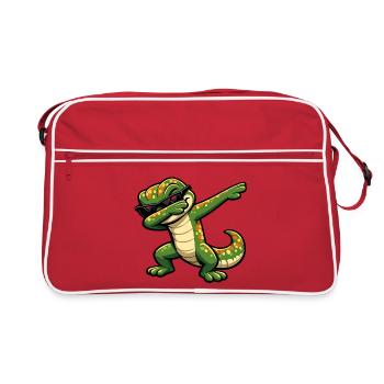 Dabping Gecko - Sac Retro - rouge/blanc - Devant