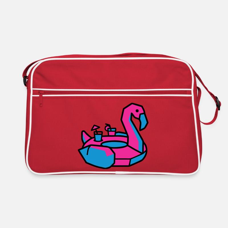 Flamingo Swimming Animal Pool Party Retro Bag