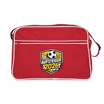 aufsteiger-2026- - Retro Tasche - Rot/Weiß - Vorne