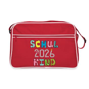 Écolier 2026 - Sac Retro - rouge/blanc - Devant