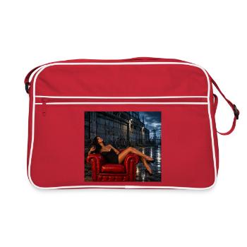 Love Sucks IV - Retro Tasche - Rot/Weiß - Vorne