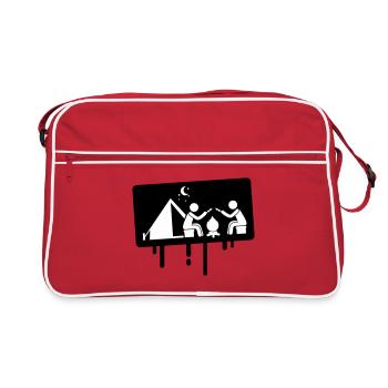 Camping camping - Retro Bag - red/white - Front