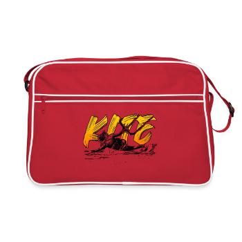 KITE kitesurf femme avec parapluie cerf-volant en action - Sac Retro - rouge/blanc - Devant
