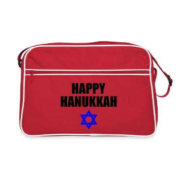 HAPPY HANUKKAH - Sac Retro - rouge/blanc - Devant