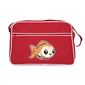 Petit Mignon Bébé Poisson Poisson - Sac Retro - rouge/blanc - Devant