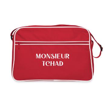 MONSIEUR TCHAD - Sac Retro - rouge/blanc - Devant