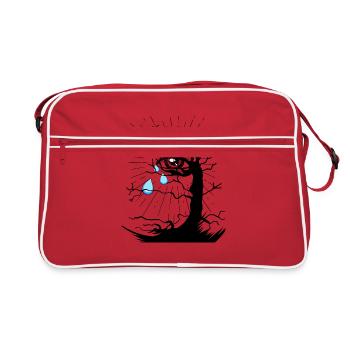 Dépression Deuil Larmes Déprimé au-delà de la mort - Sac Retro - rouge/blanc - Devant