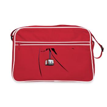Chamonix Téléphérique Aiguille du Midi - Sac Retro - rouge/blanc - Devant