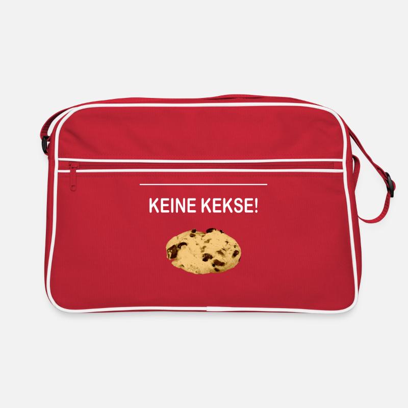 Pas de bras Pas de biscuits - Sac Retro - rouge/blanc