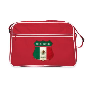 Nuevo Laredo Mexico Crest Design - Sac Retro - rouge/blanc - Devant