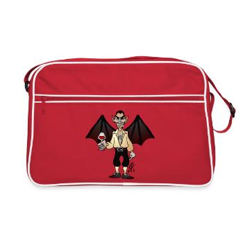 Vampire fc - Sac Retro - rouge/blanc - Devant