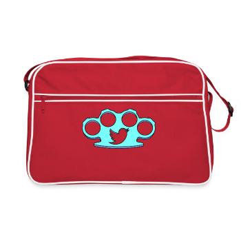 Knuckle blue - Retro Bag - red/white - Front
