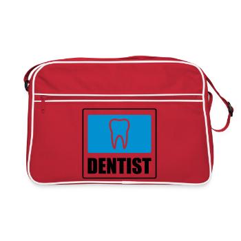 Dentist - Retro Tasche - Rot/Weiß - Vorne