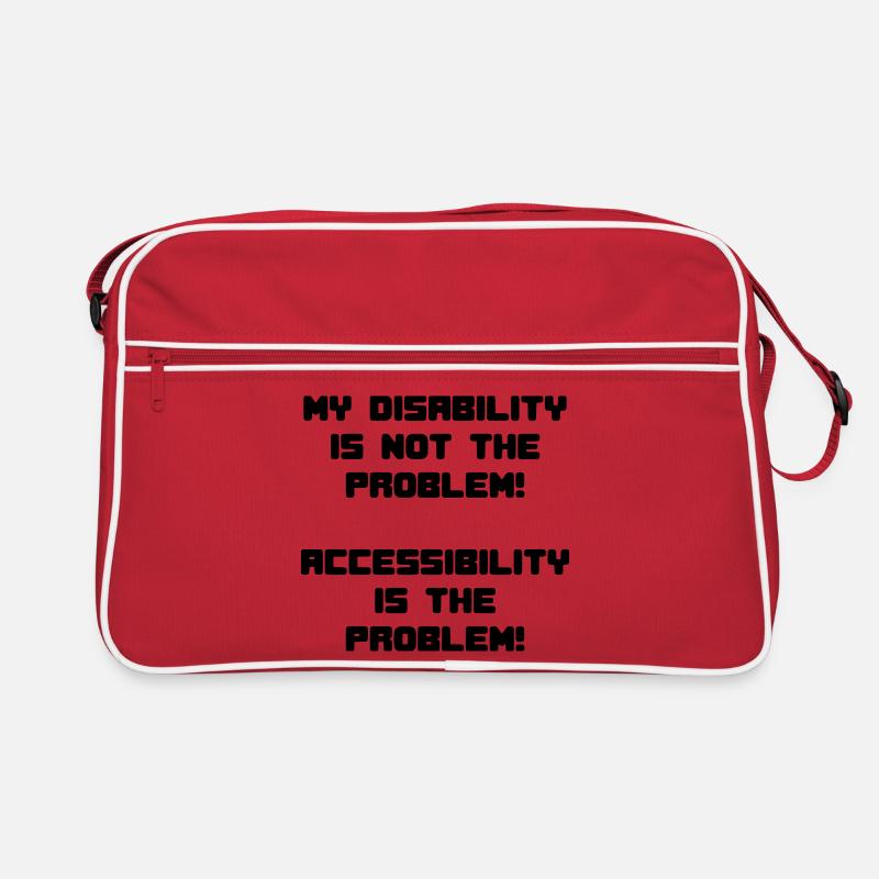 My disability is not the problem # Retro Bag