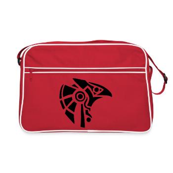 Dieu égyptien Horus - Sac Retro - rouge/blanc - Devant