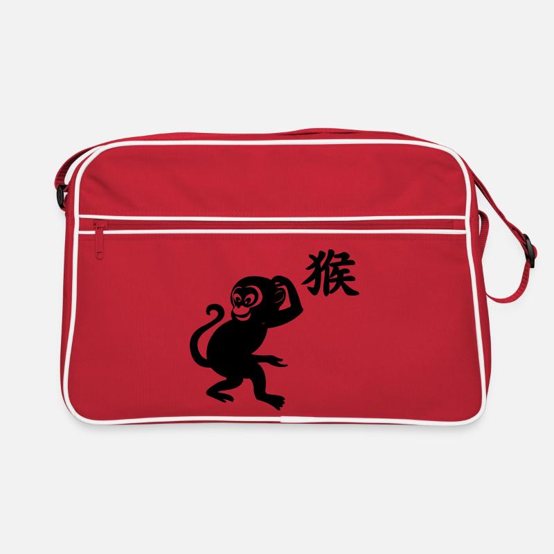 Chinese character monkey with monkey image Retro Bag