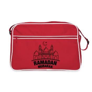 Ramadan Moubarak transparent - Sac Retro - rouge/blanc - Devant