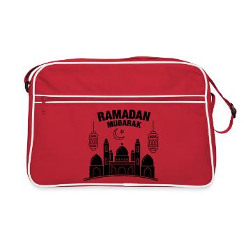 Ramadan Moubarak illumine - Sac Retro - rouge/blanc - Devant